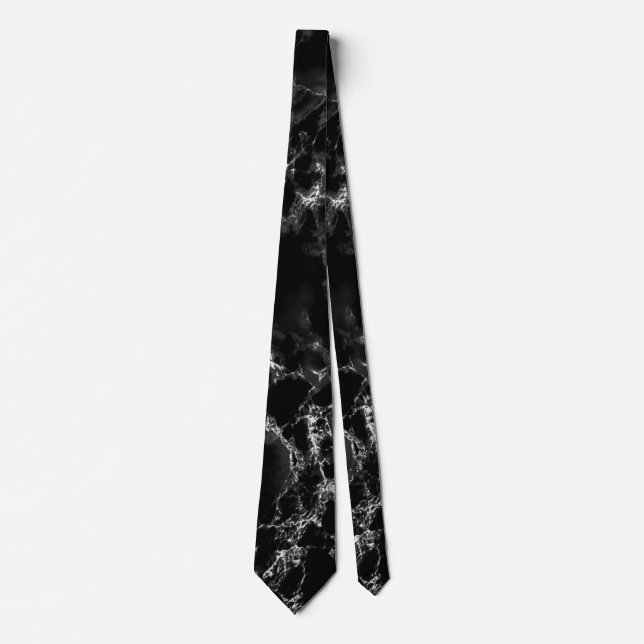 Black Marble Neck Tie (Front)