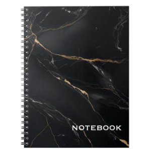 BLACK MARBLE NOTEBOOK