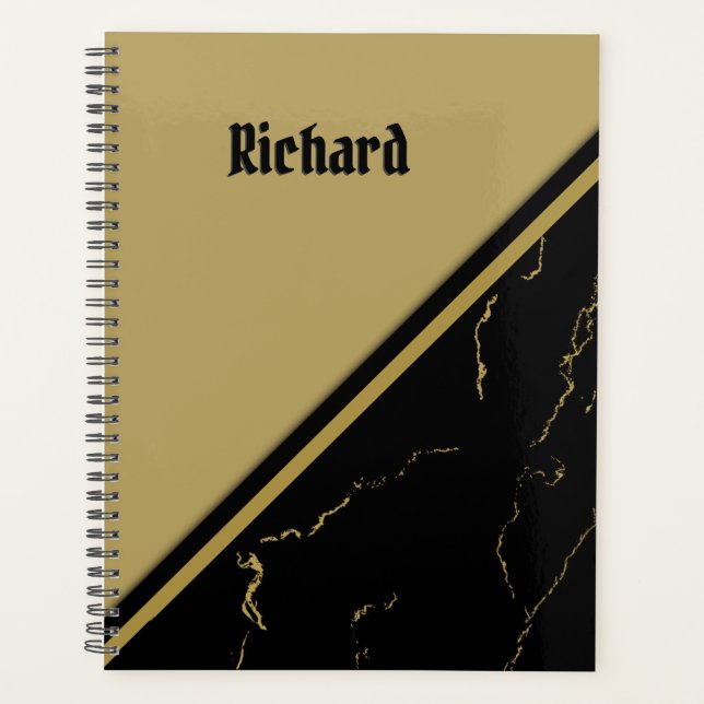 Black Marble Personal Planner (Front)