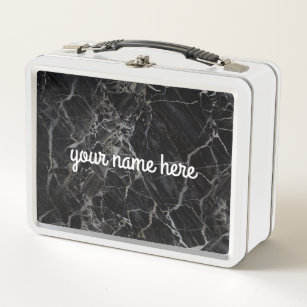 marble effect lunch bag