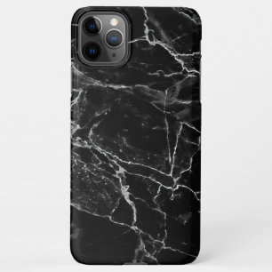 Black marble phone case