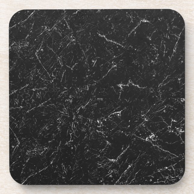 Black marble Plastic with Cork coasters (Front)