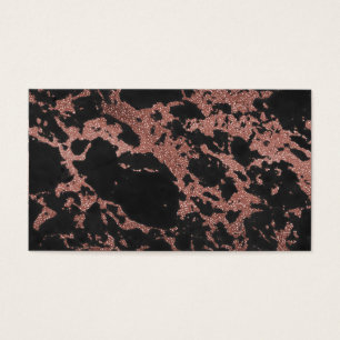Black marble rose gold glitter texture image