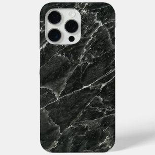 Black Marble Slab iPhone 15 Pro Max Case