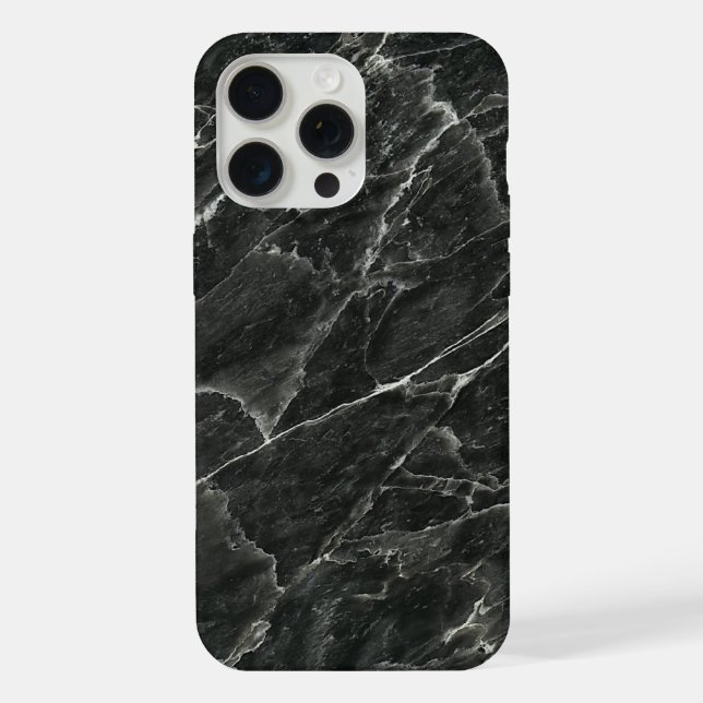 Black Marble Slab iPhone Case (Back)