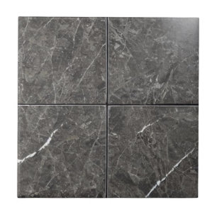 Black marble squares ceramic tiles