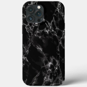 Black Marble Stone - Elegant iPhone 13 Pro Max Case