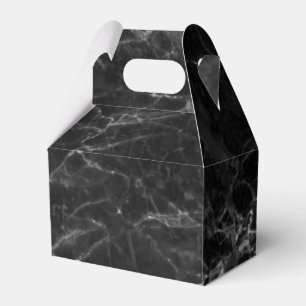 Black Marble Stone Look Favour Box