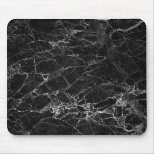 Black Marble Stone Look Mouse Mat