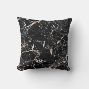 Black marble stone natural background abstract mar cushion