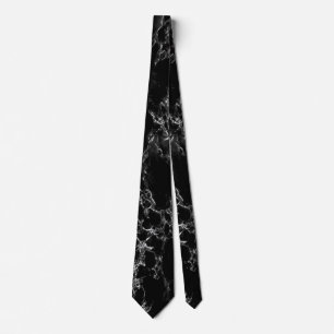 Black Marble Stone Neck Tie - Elegant