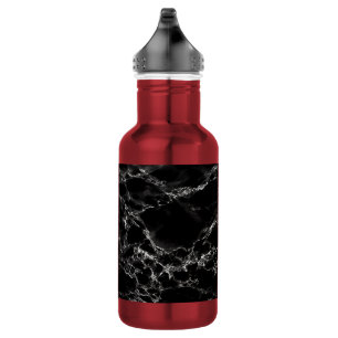 Black Marble Stone Water Bottle