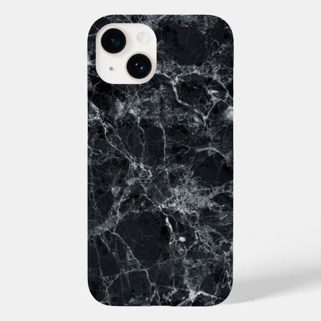 Black Marble Texture Case-Mate iPhone Case (Back)