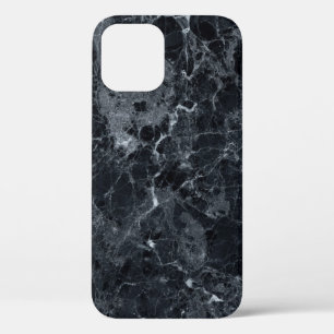 Black Marble Texture  iPhone 12 Case