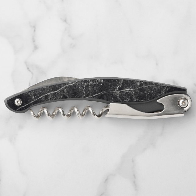 Black Marble Texture Corkscrew (Back)