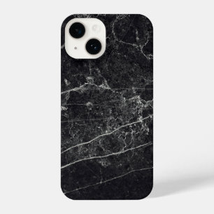 Black Marble Texture iPhone 14 Case