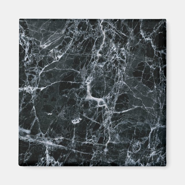Black Marble Texture Magnet (Front)