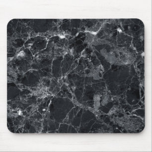 Black marble texture mouse mat