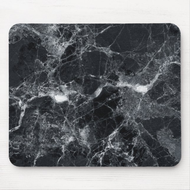 Black Marble Texture  Mouse Mat (Front)