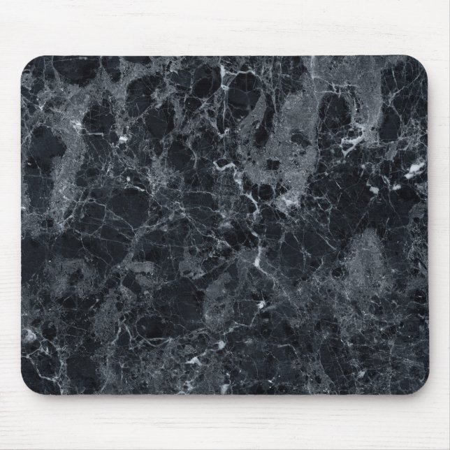 Black Marble Texture Mouse Mat (Front)