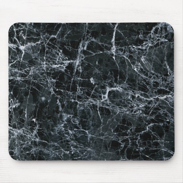 Black Marble Texture Mouse Mat (Front)