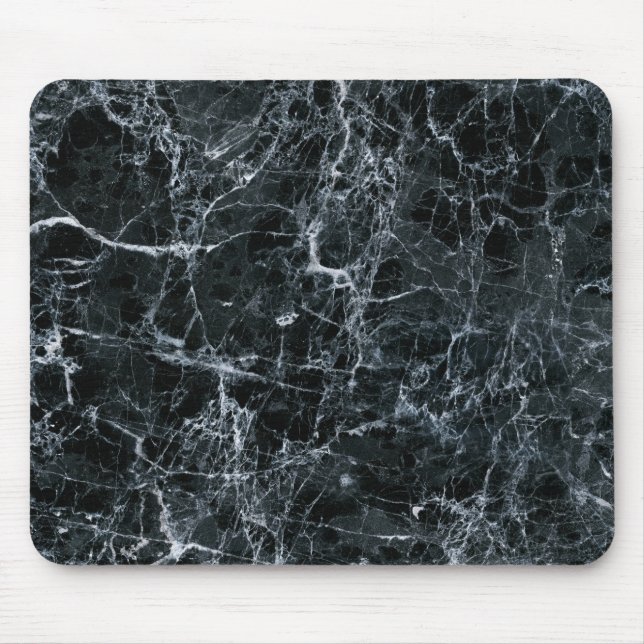 Black Marble Texture Mouse Mat (Front)