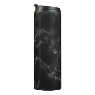 BLACK MARBLE THERMAL TUMBLER