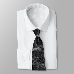 Black marble tie