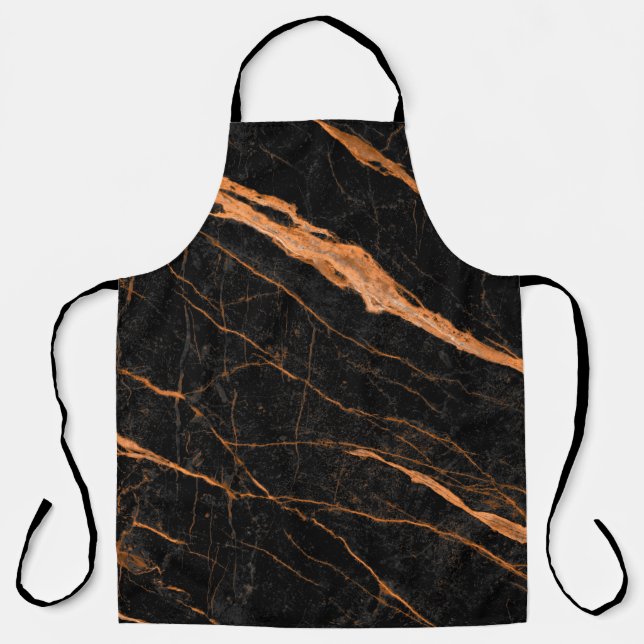black marble with golden veins, emperador marble n apron (Front)