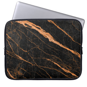 black marble with golden veins, emperador marble n laptop sleeve