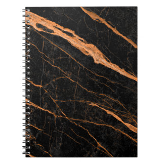 black marble with golden veins, emperador marble n notebook