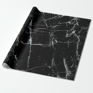 black marble wrapping paper