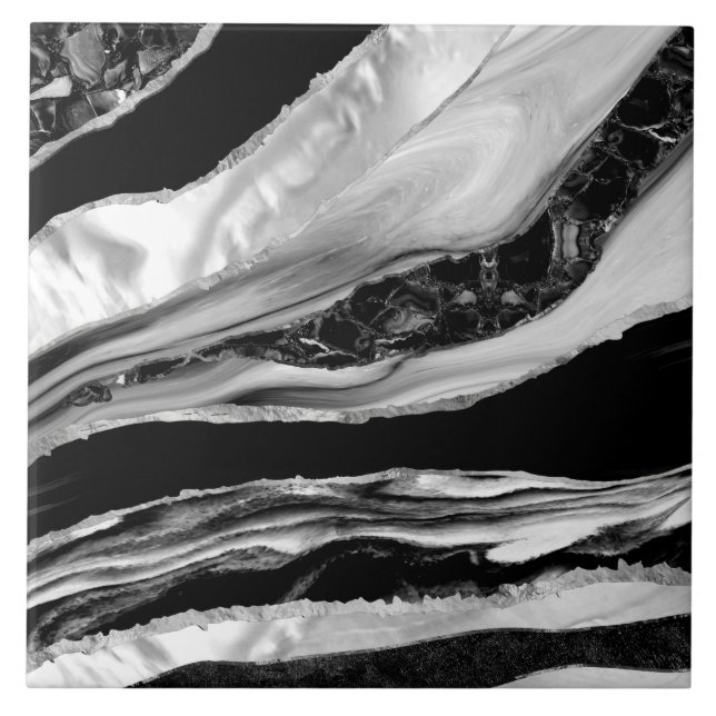 Black Marbles and Mother of Pearl Tile (Front)