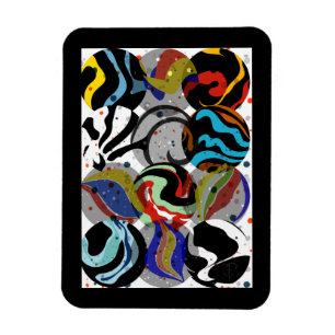 Black Marbles Magnet
