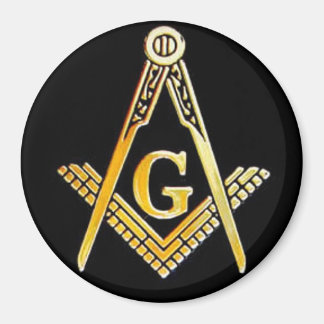black masonic magnet