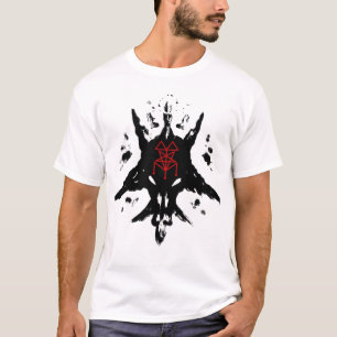 Black Mass Baphomet Inkblot/sigil T-Shirt