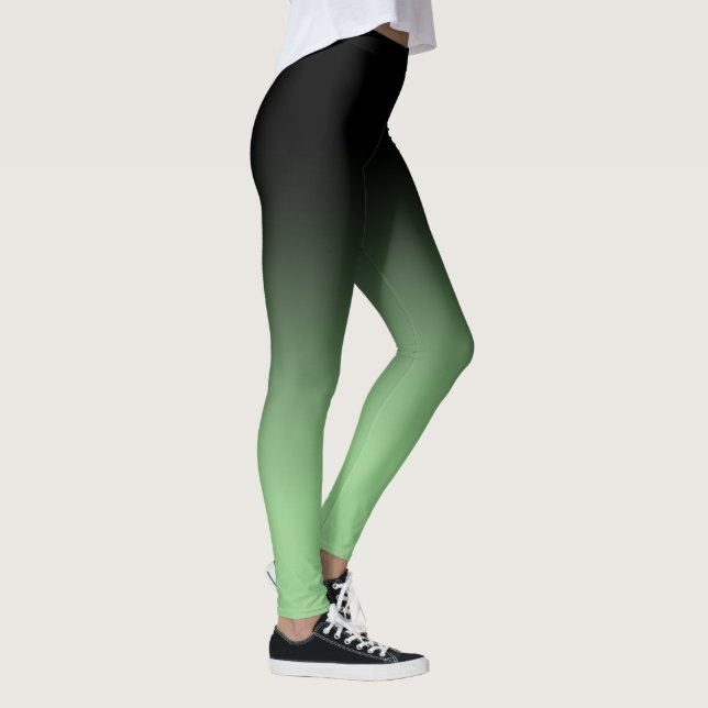 Black Matcha Ombre Leggings (Right)