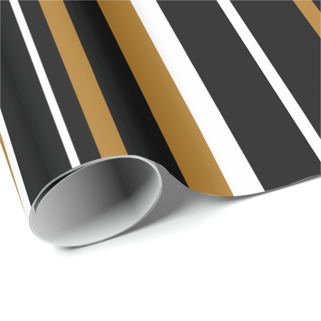 gold and white striped wrapping paper