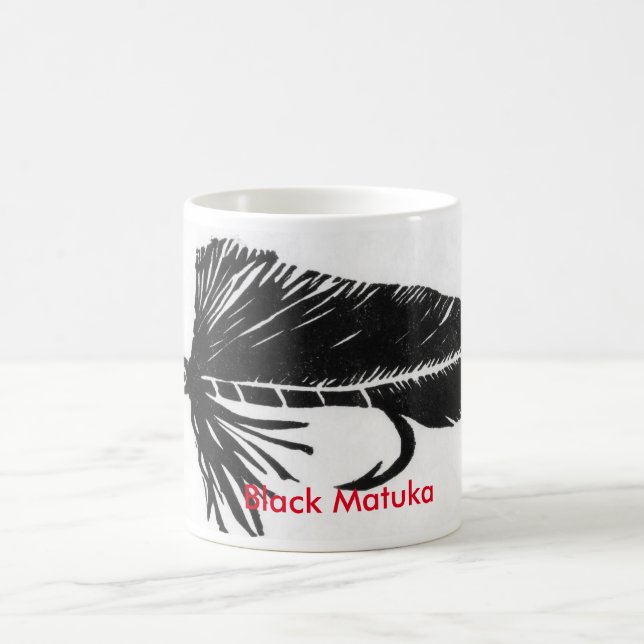 "Black Matuka" Classic Trout Fly Mug (Center)