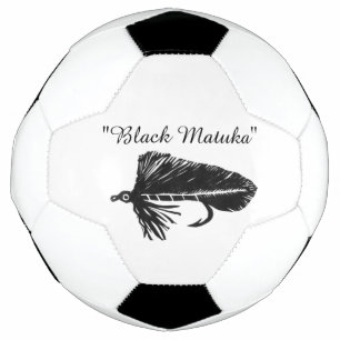 Black Matuka streamer, fly fishing, fly tying art Football