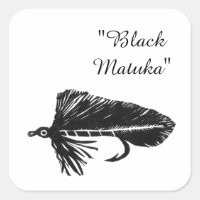 Black Matuka streamer, fly fishing, fly tying art