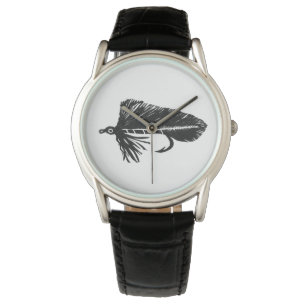 Black Matuka streamer fly fishing fly tying art Watch