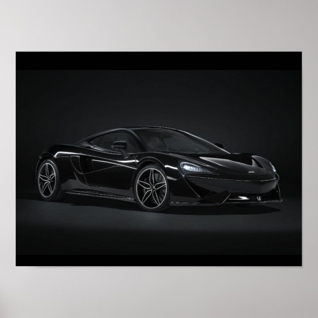 Black mclaren poster (Front)