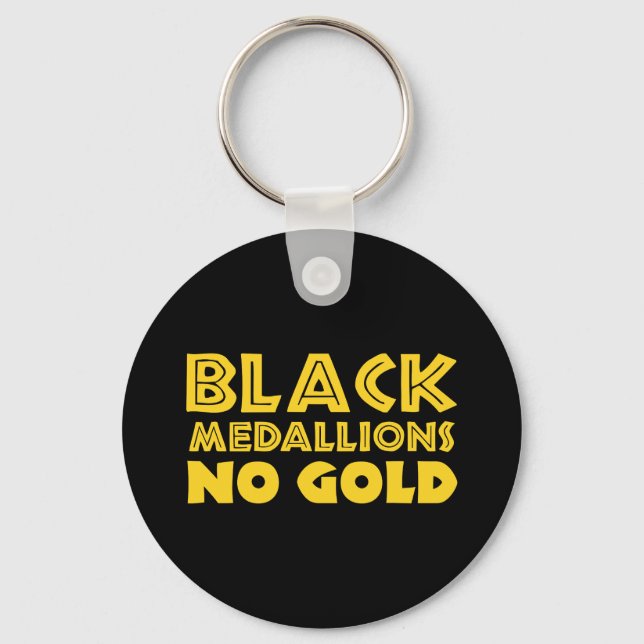 BLACK MEDALLIONS NO GOLD KEY RING (Front)