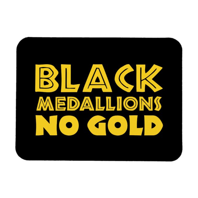 BLACK MEDALLIONS NO GOLD MAGNET (Horizontal)
