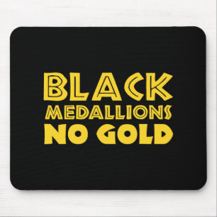 BLACK MEDALLIONS NO GOLD MOUSE MAT