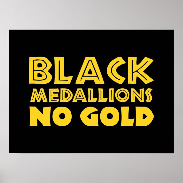 BLACK MEDALLIONS NO GOLD POSTER (Front)