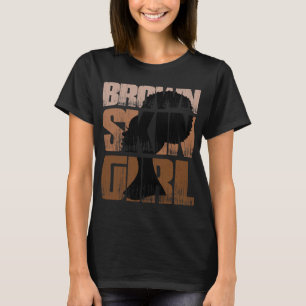 Black Melanin Queen Magic Brown Skin Girl Juneteen T-Shirt