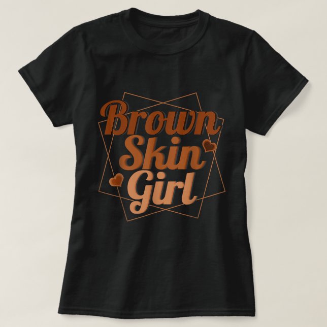Black Melanin Queen Magic Brown Skin Girl Juneteen T-Shirt (Design Front)