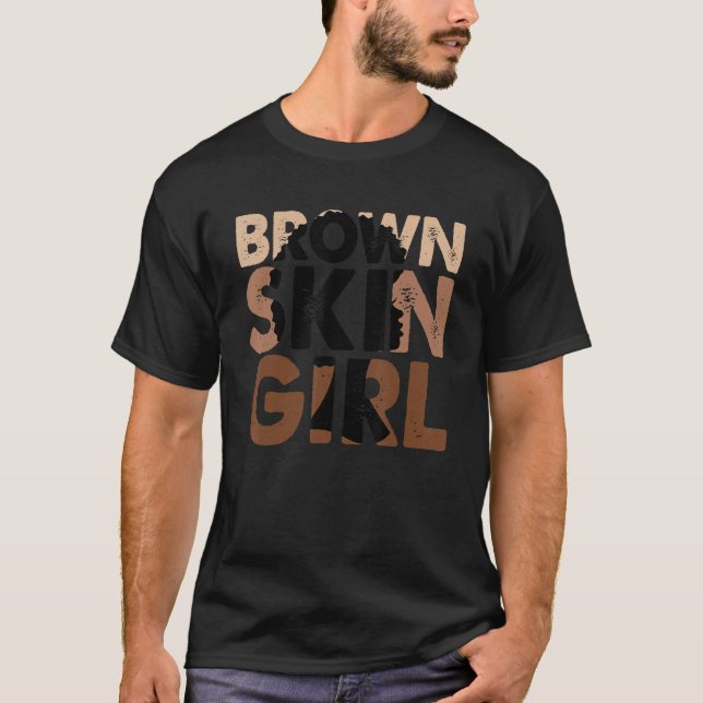 Black Melanin Queen Magic Brown Skin Juneteenth Wo T-Shirt (Front)